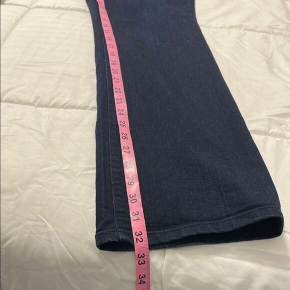 Loft Curvy Sexy Bootcut Denim Jeans Womens 10 Stretchy Casual Dark Wash Mid Rise - Picture 7 of 9